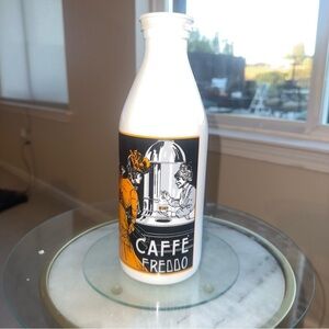 Vintage Caffè Freddo Ceramic Bottle – Egizia Italy Art Nouveau Style